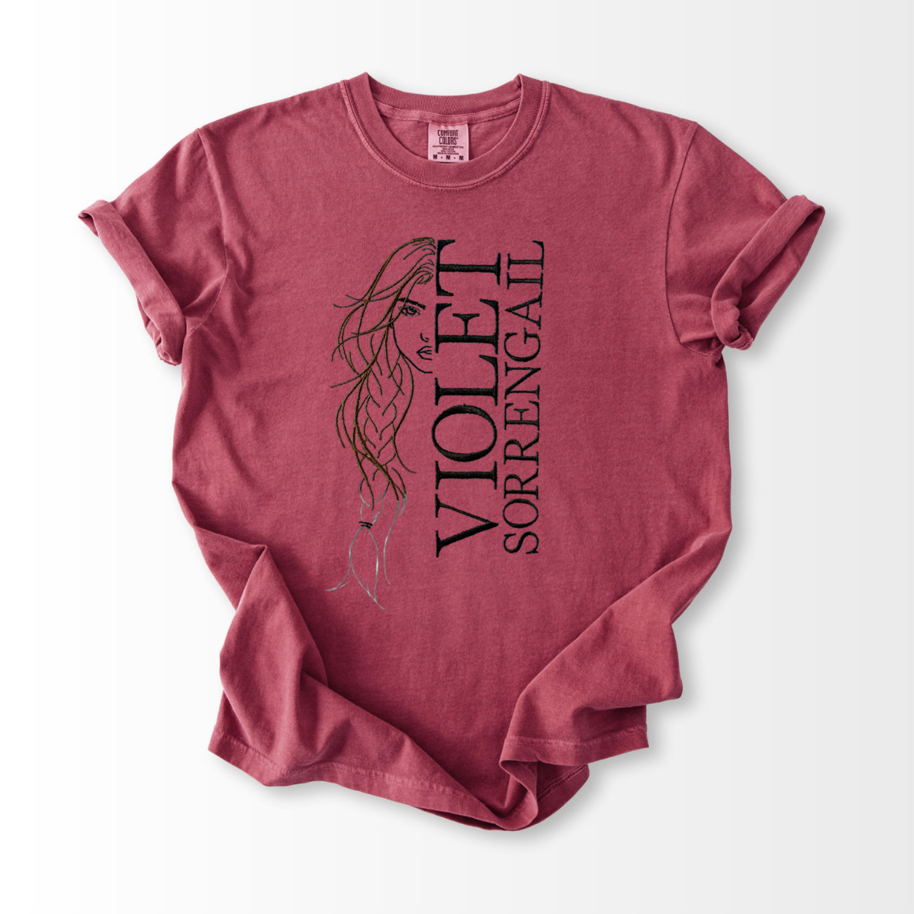 Violet Sorrengail Embroidered T-Shirt