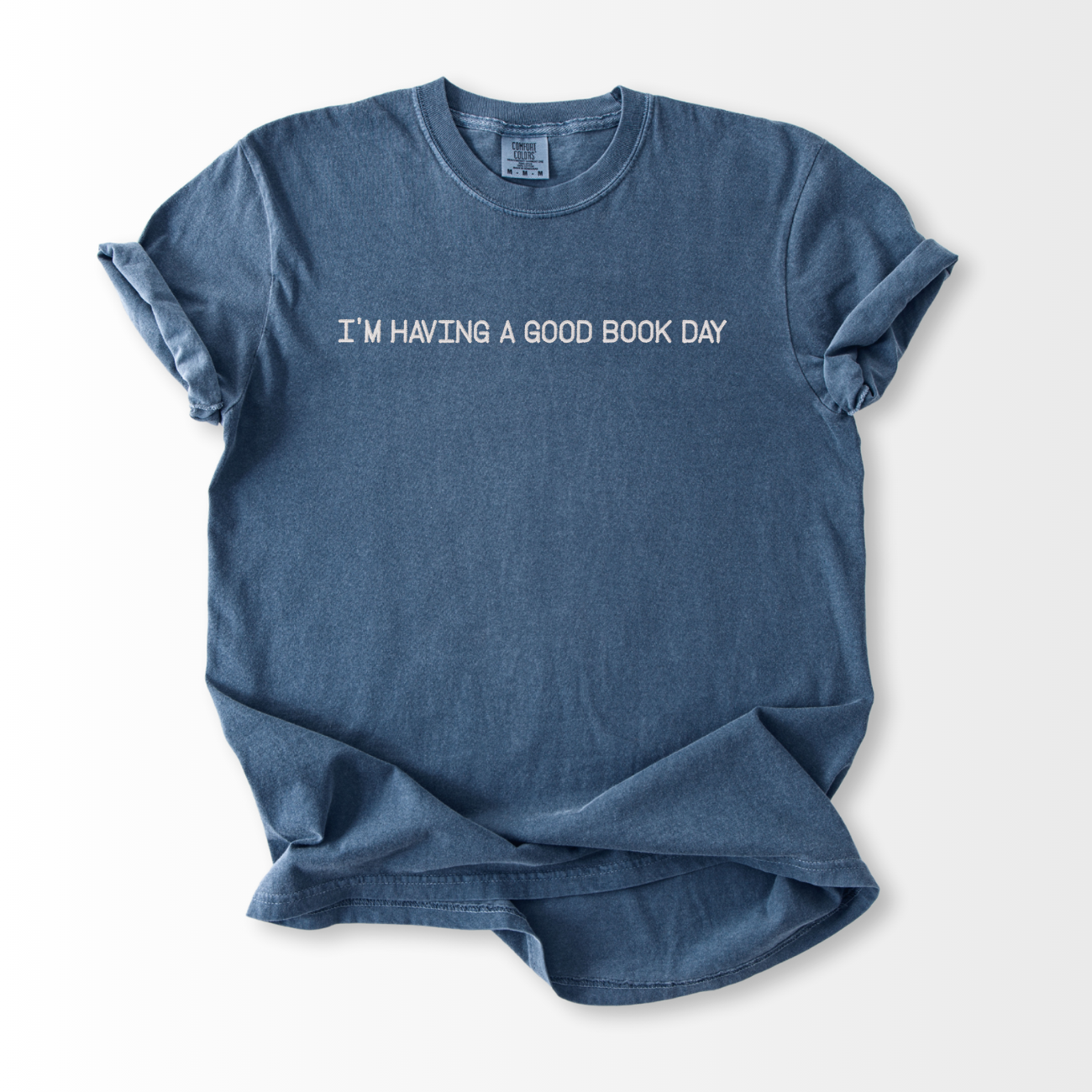 Good Book Day Embroidered T-Shirt