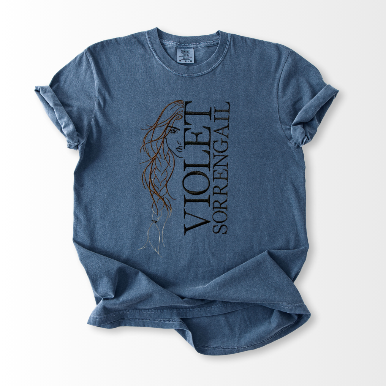 Violet Sorrengail Embroidered T-Shirt