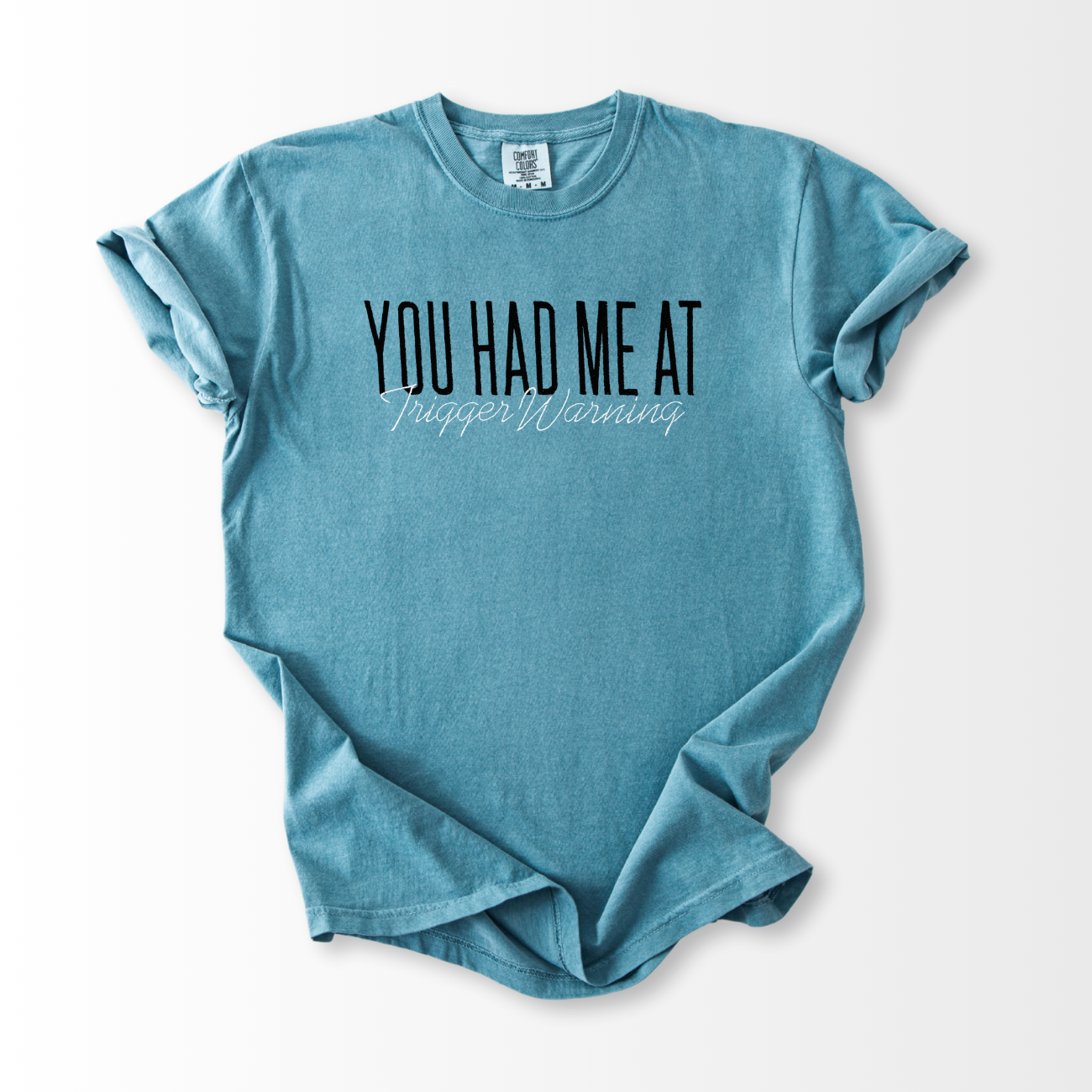 Trigger Warning Embroidered T-Shirt