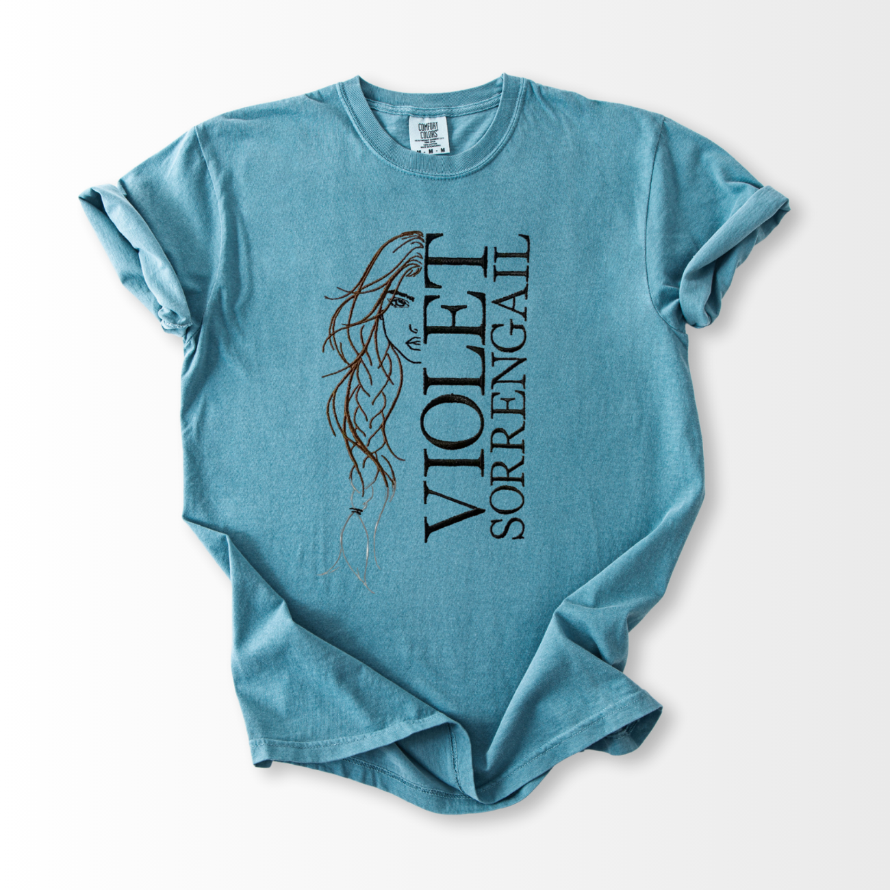 Violet Sorrengail Embroidered T-Shirt