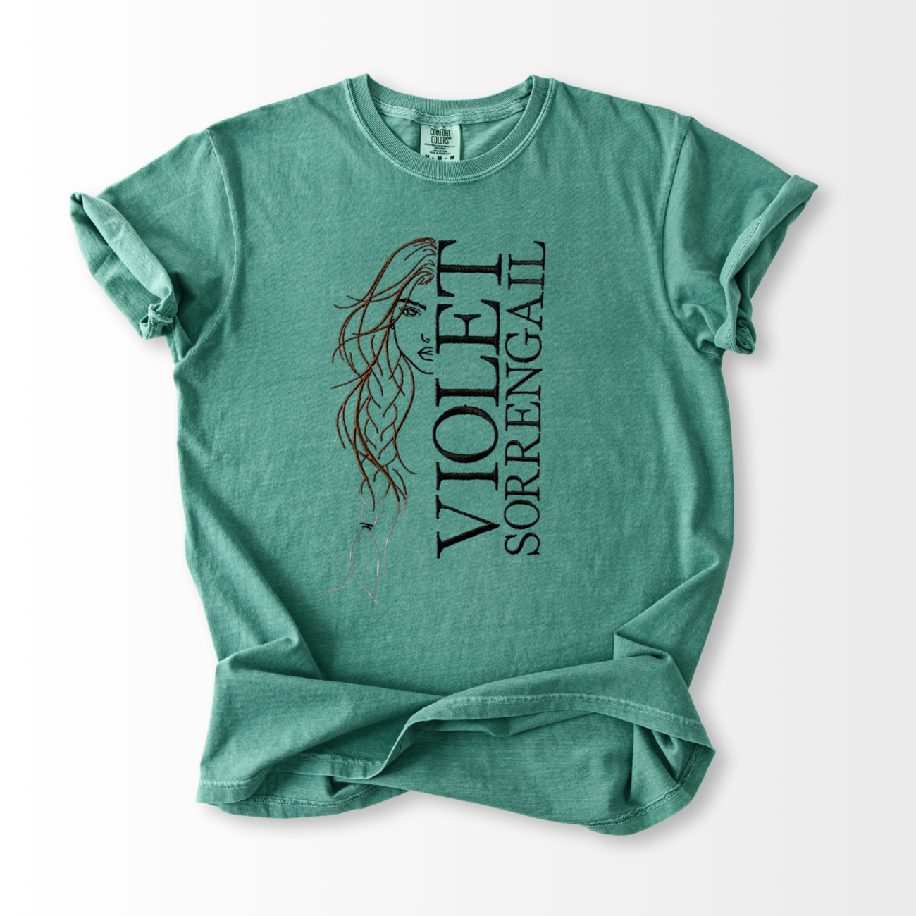 Violet Sorrengail Embroidered T-Shirt