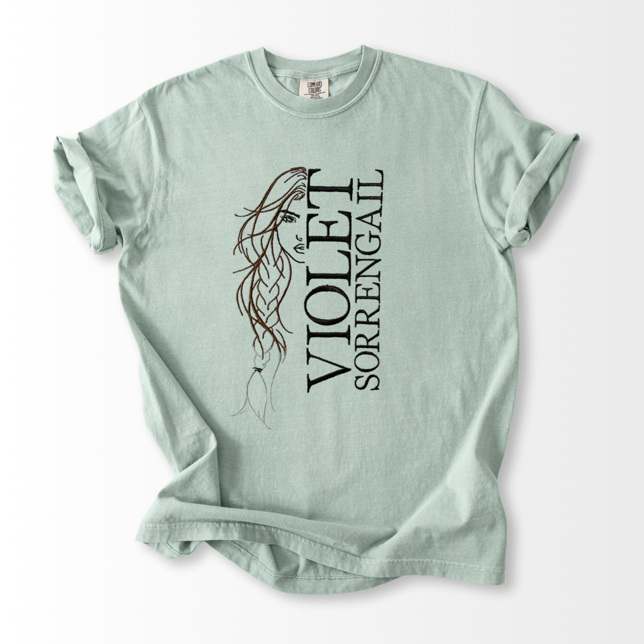 Violet Sorrengail Embroidered T-Shirt