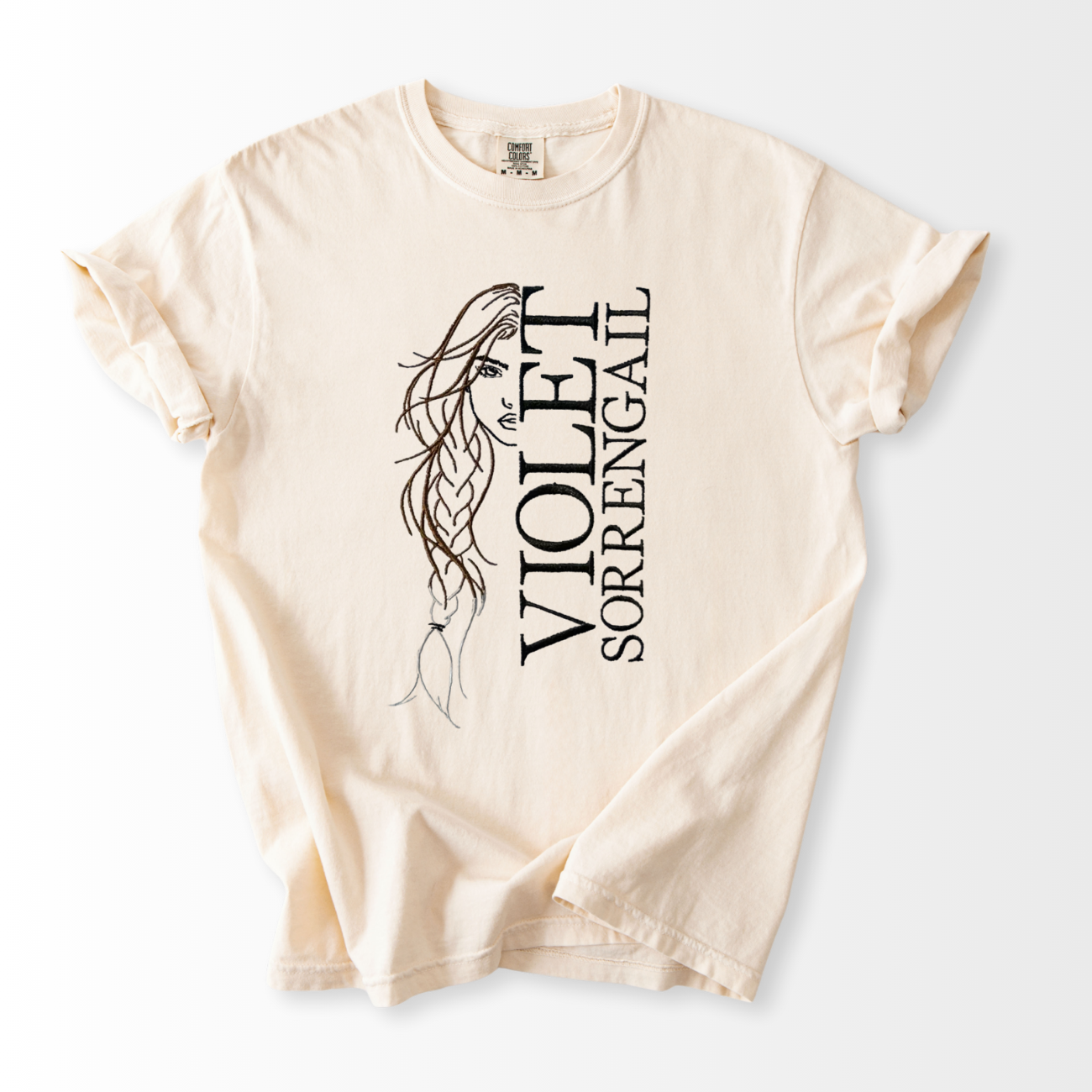 Violet Sorrengail Embroidered T-Shirt
