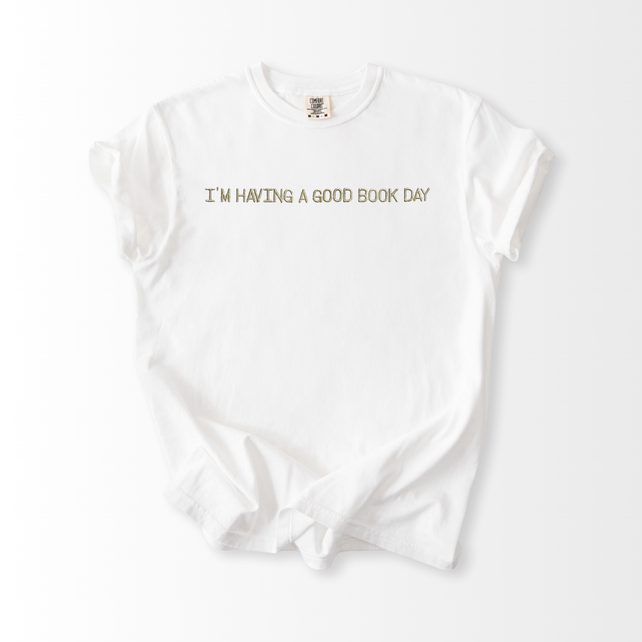 Good Book Day Embroidered T-Shirt