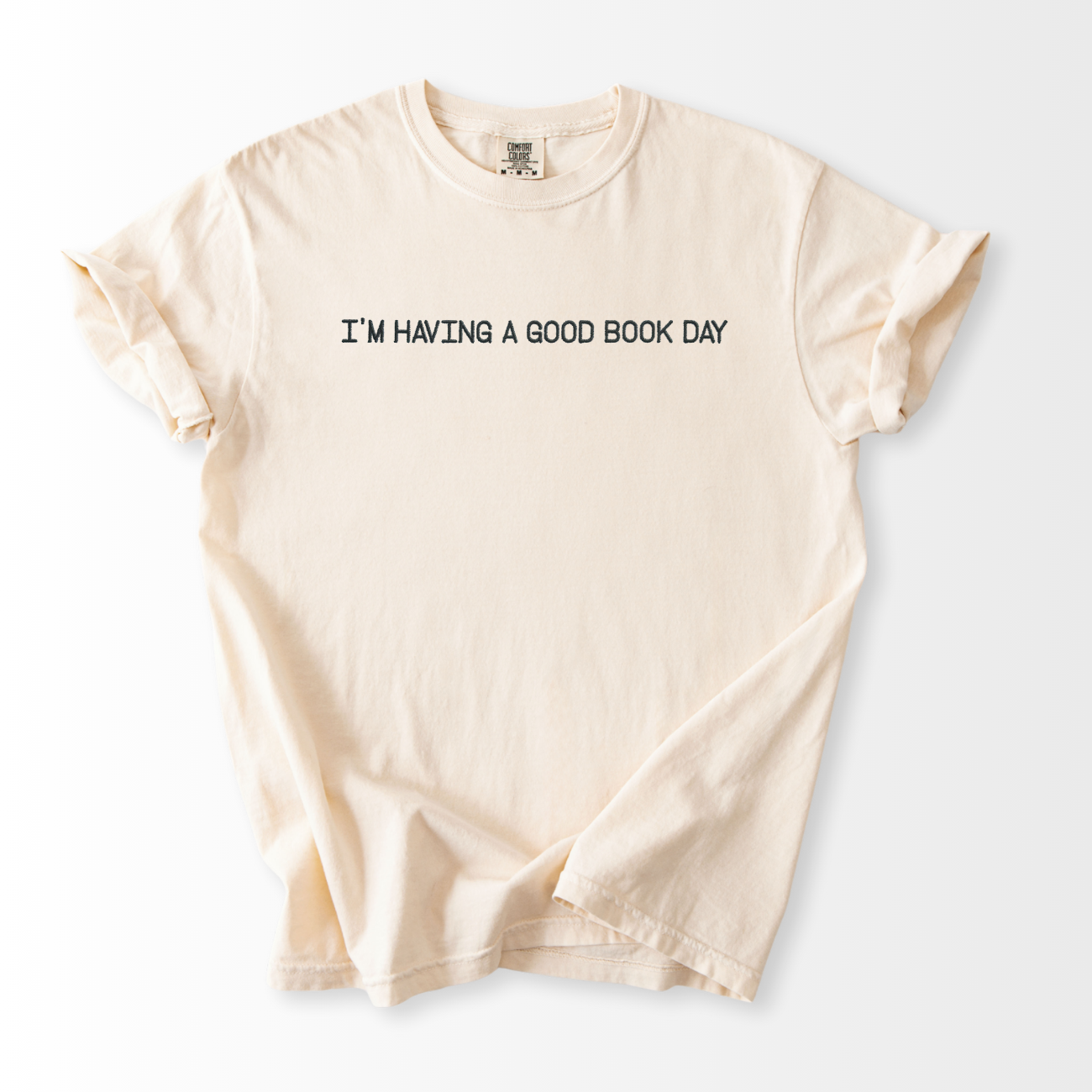 Good Book Day Embroidered T-Shirt