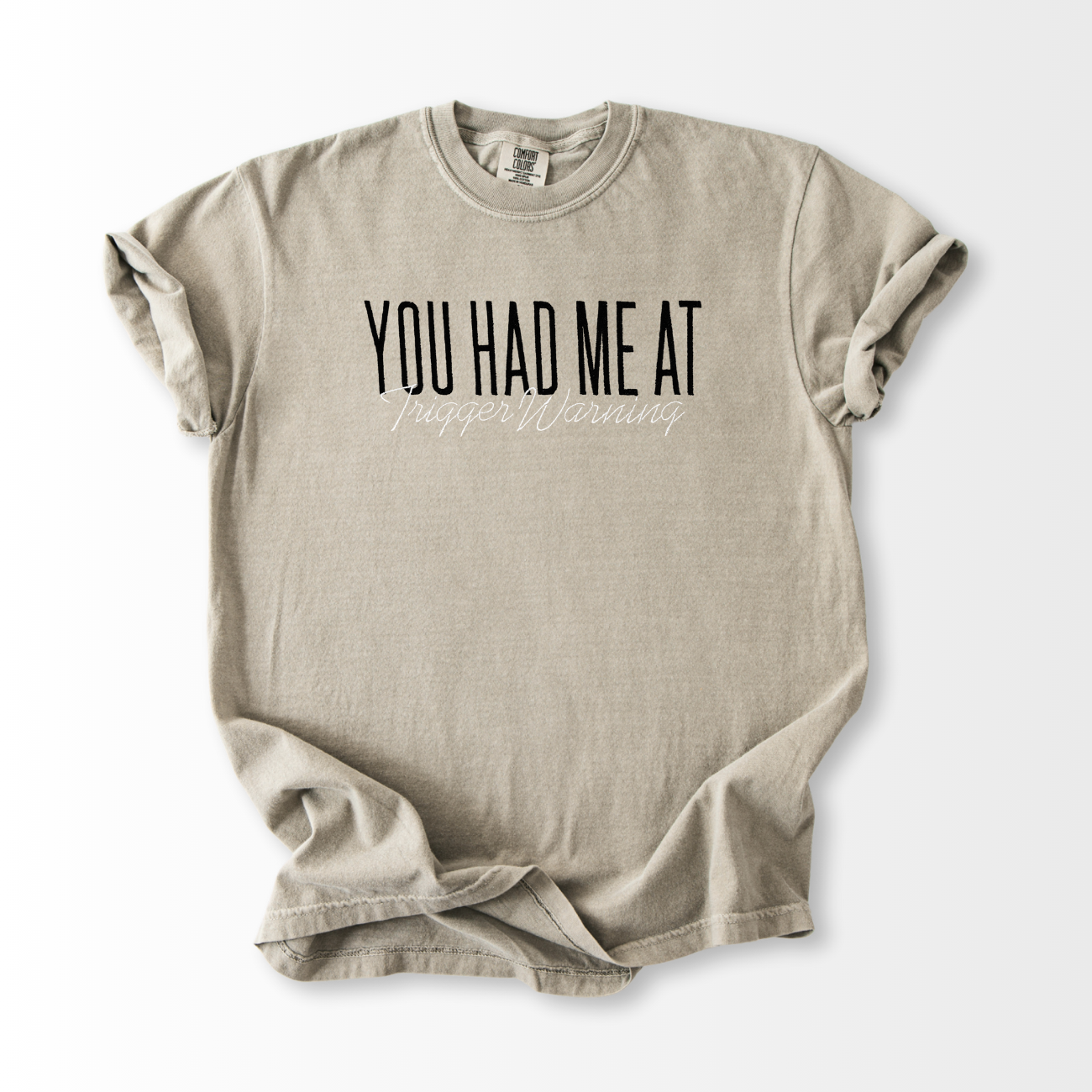 Trigger Warning Embroidered T-Shirt