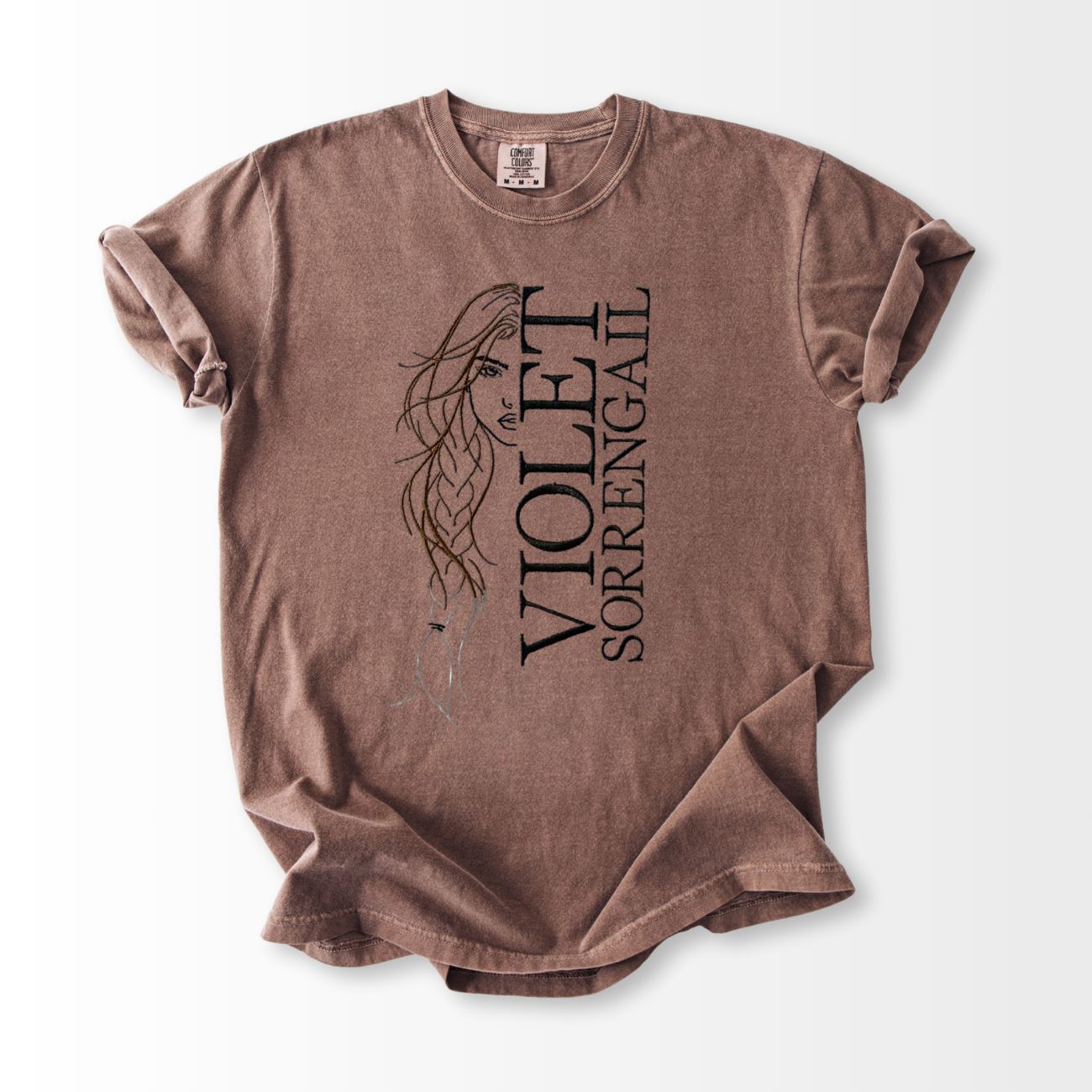 Violet Sorrengail Embroidered T-Shirt