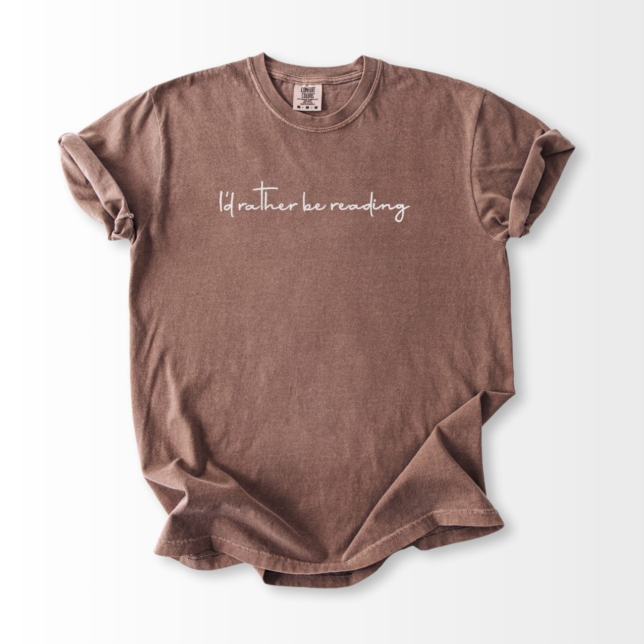 I'd Rather be Reading Embroidered T-Shirt
