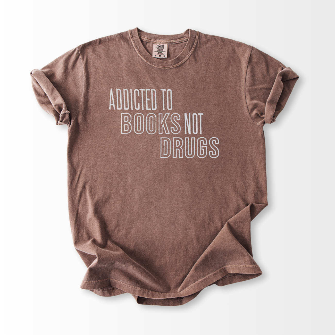 Books not Drugs Embroidered T-Shirt