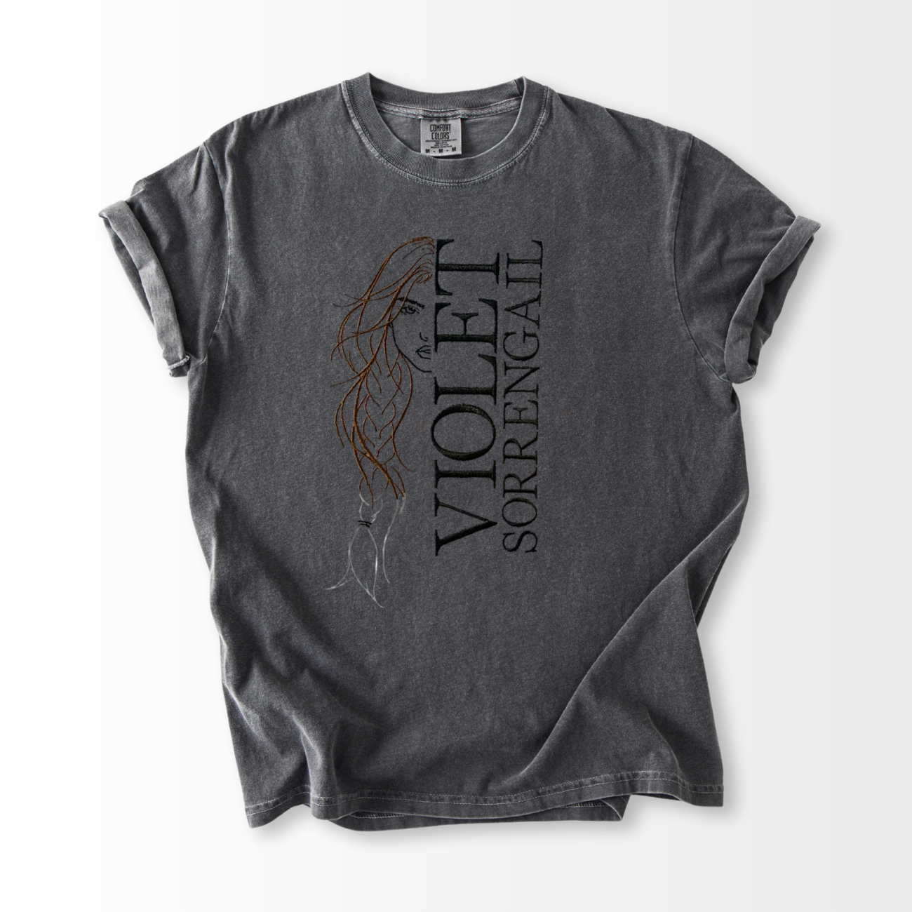 Violet Sorrengail Embroidered T-Shirt