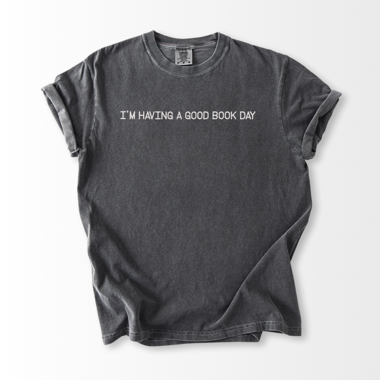 Good Book Day Embroidered T-Shirt