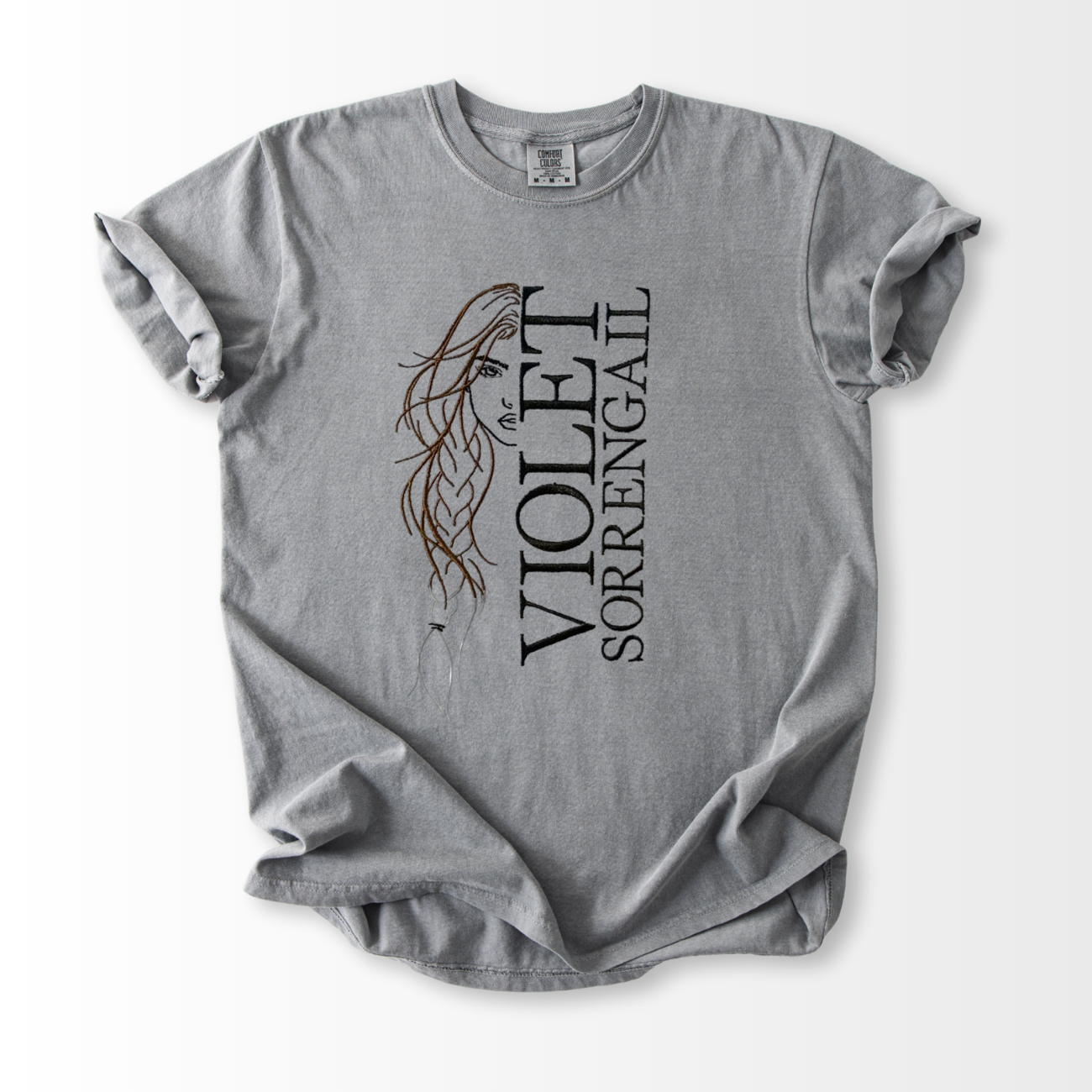 Violet Sorrengail Embroidered T-Shirt