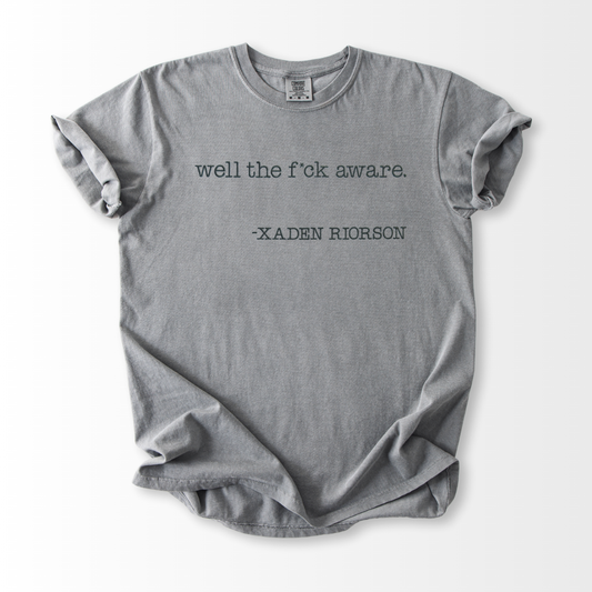 Well Aware Embroidered T-Shirt