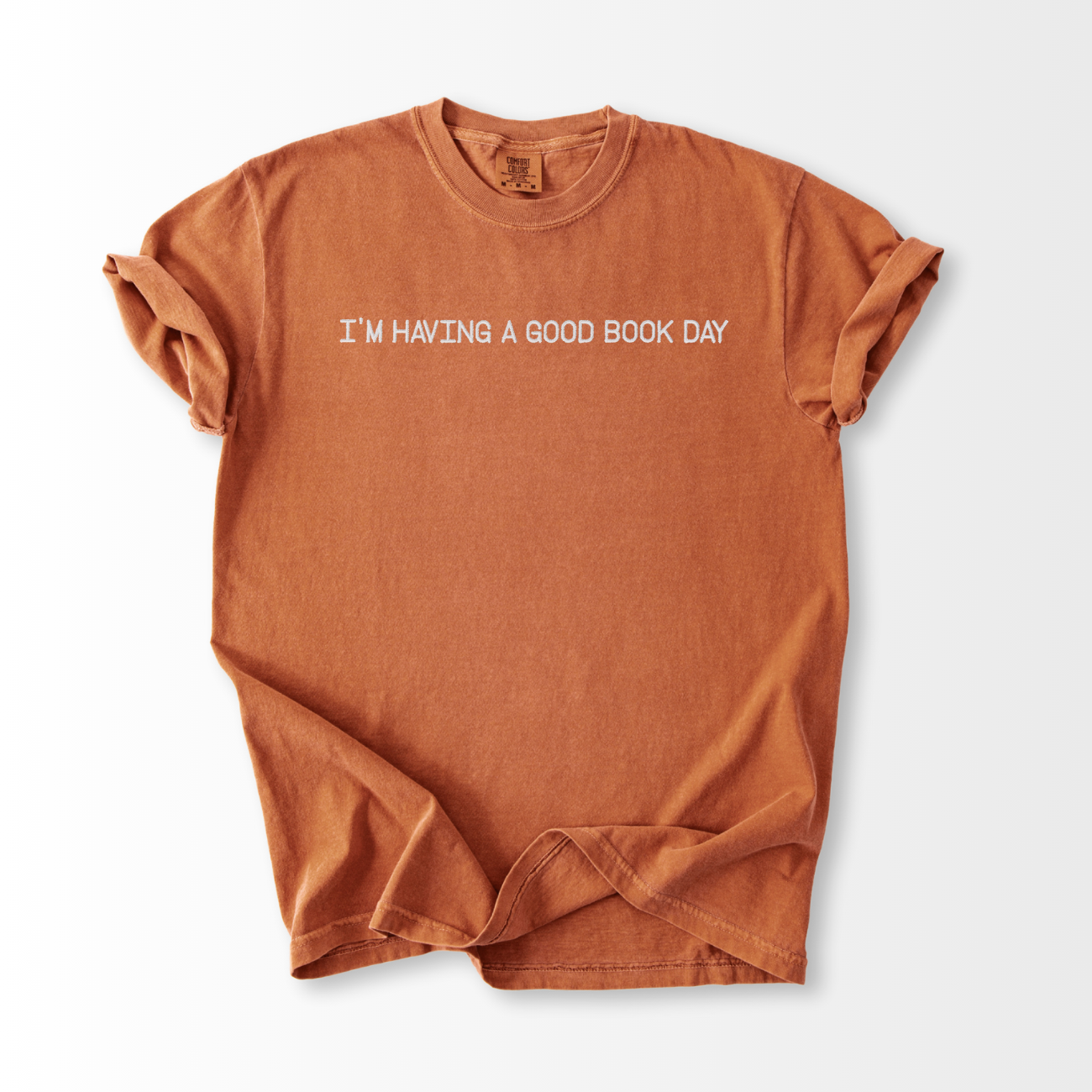 Good Book Day Embroidered T-Shirt