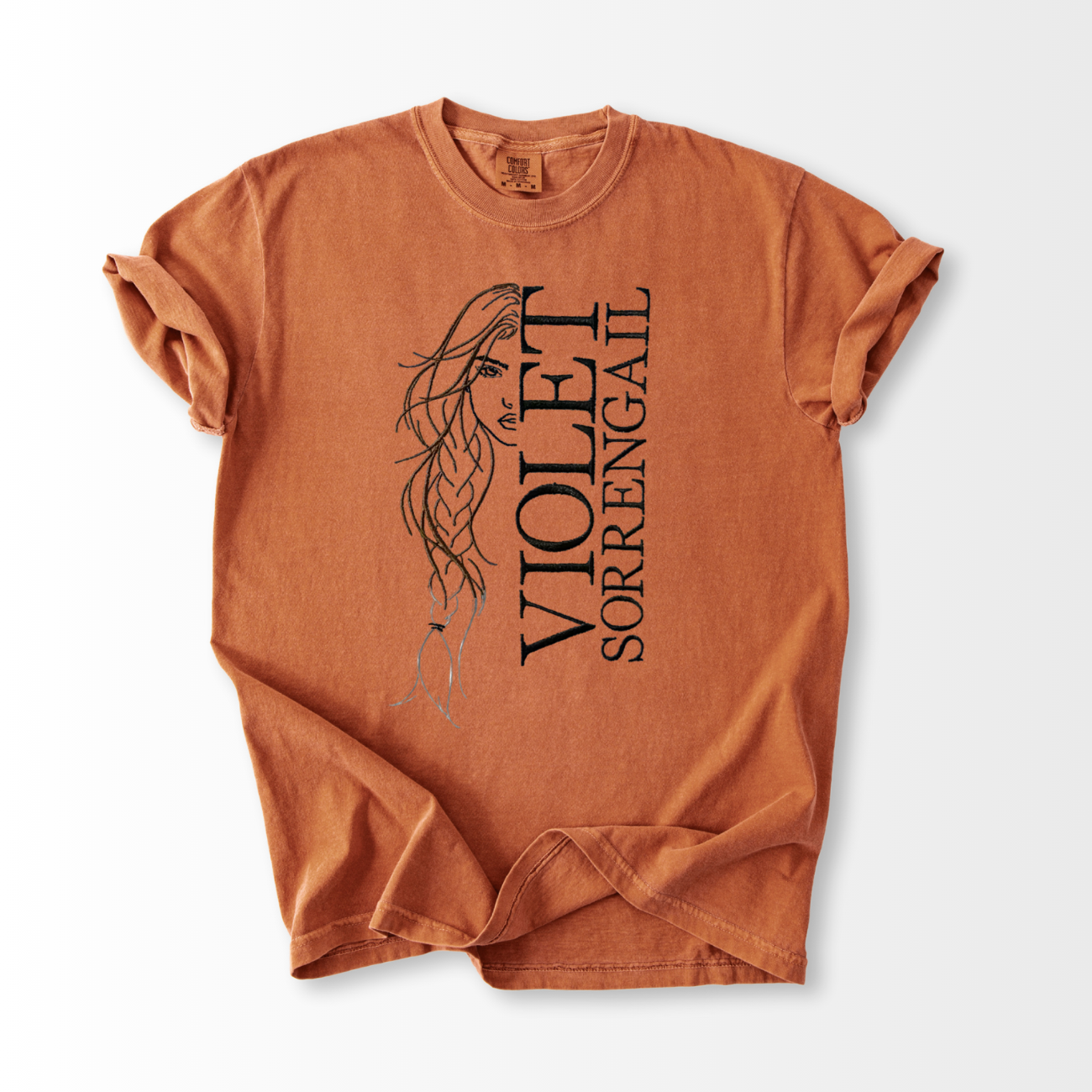 Violet Sorrengail Embroidered T-Shirt
