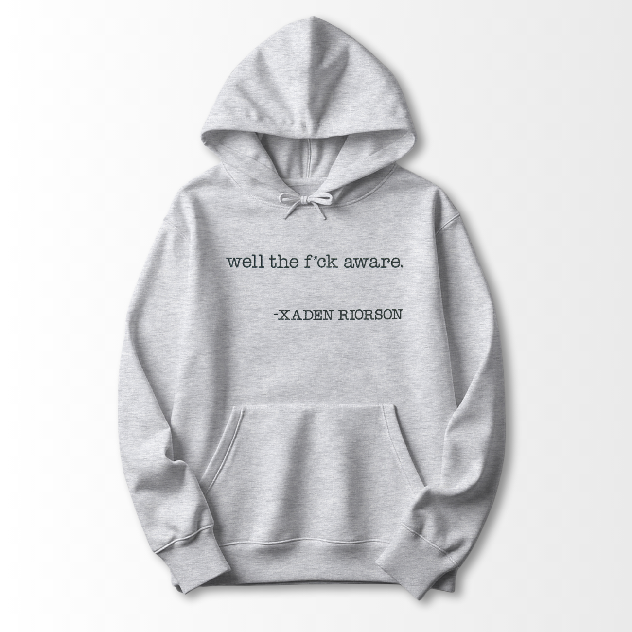 Well Aware Embroidered Hoodie