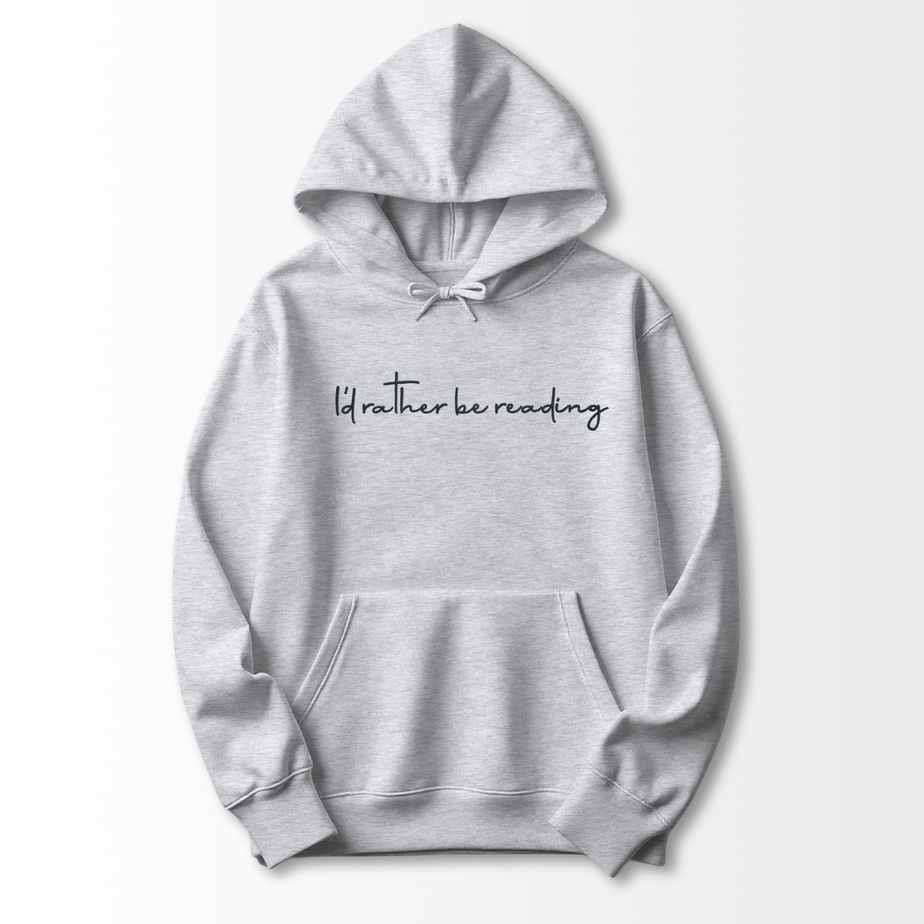 I'd Rather be Reading Embroidered Hoodie