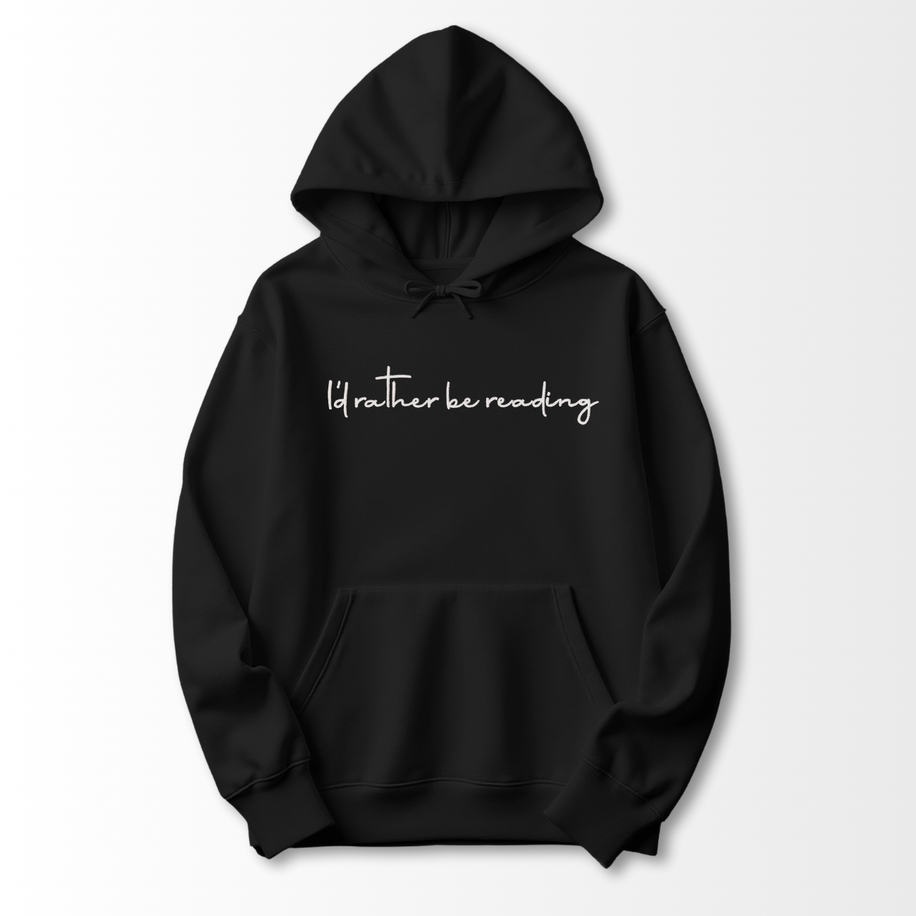 I'd Rather be Reading Embroidered Hoodie