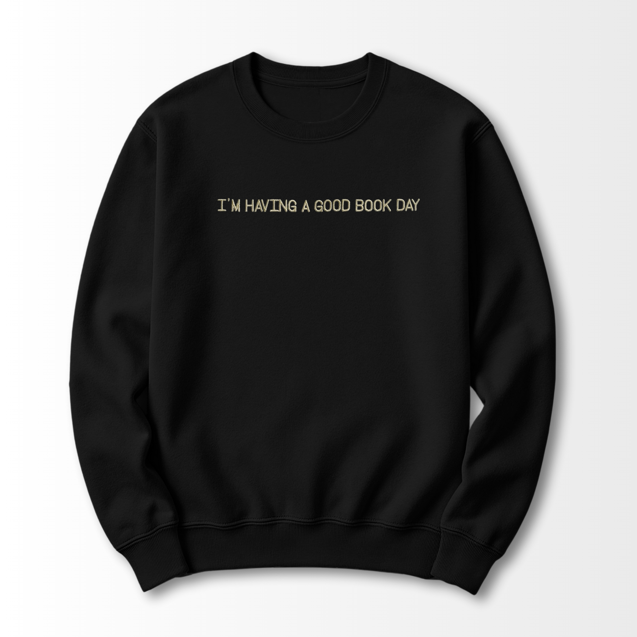 Good Book Day Embroidered Sweatshirt