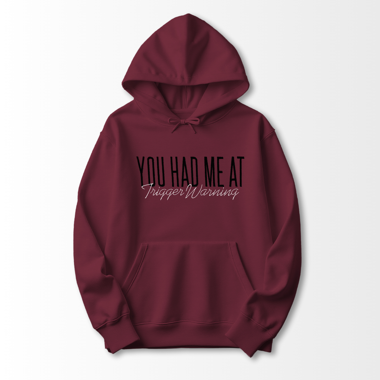 Trigger Warning Embroidered Hoodie