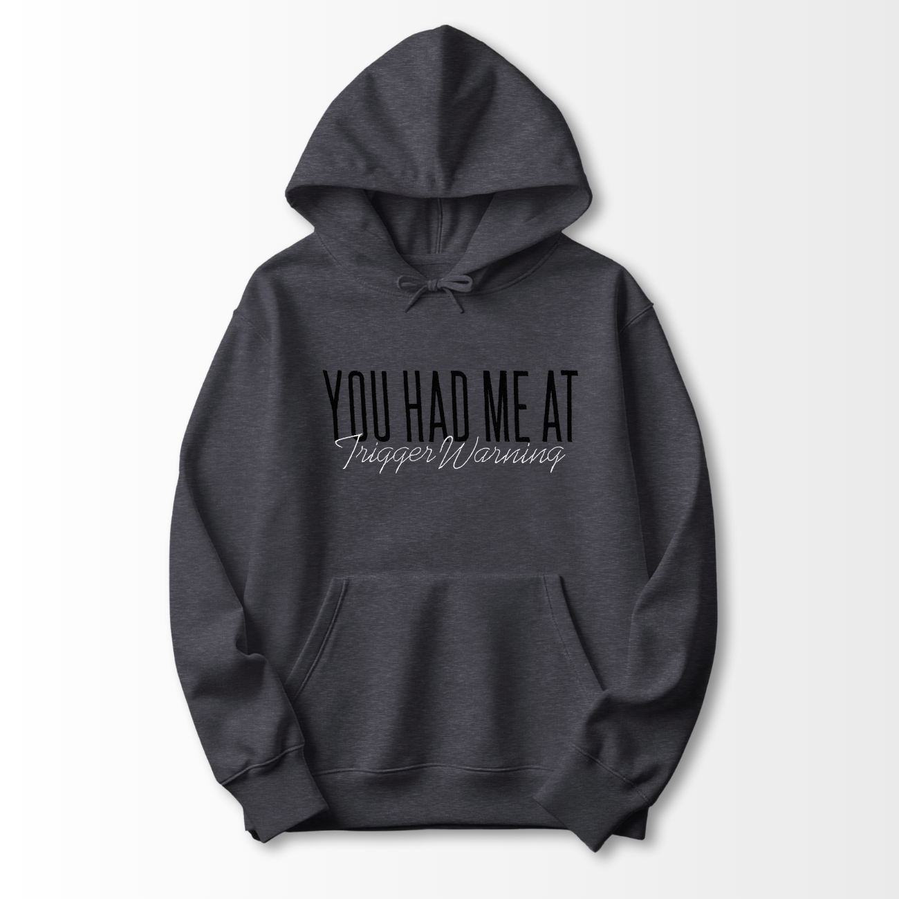 Trigger Warning Embroidered Hoodie