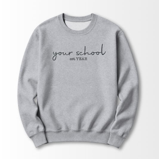 Established Year Embroidered Sweatshirt