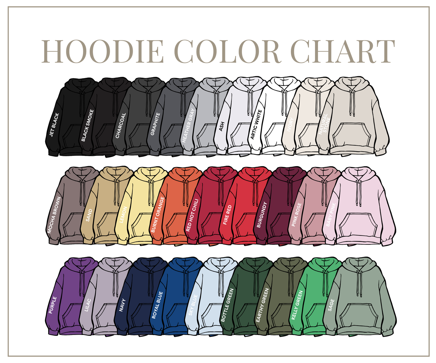 Spirit Vibes Puff Embroidered Hoodie