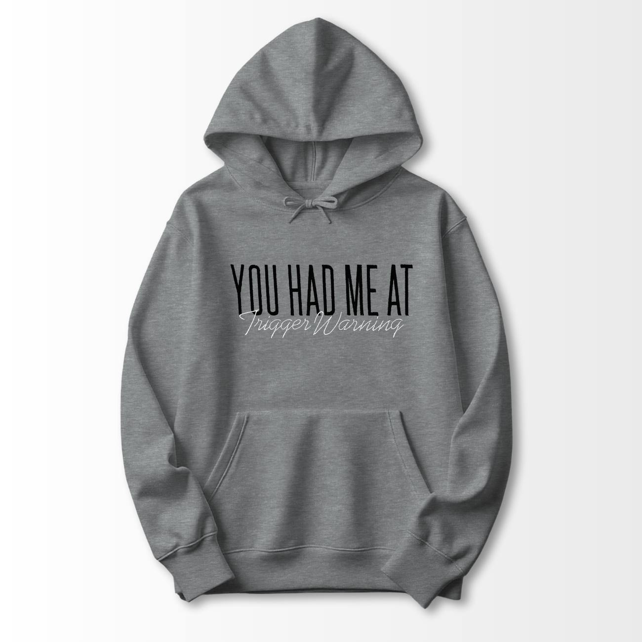 Trigger Warning Embroidered Hoodie