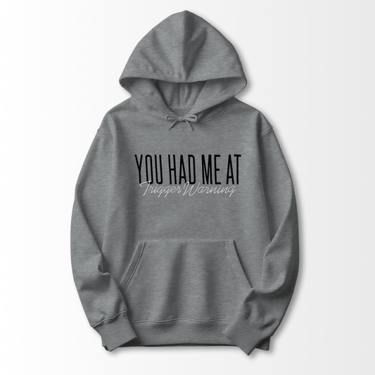 Trigger Warning Embroidered Hoodie
