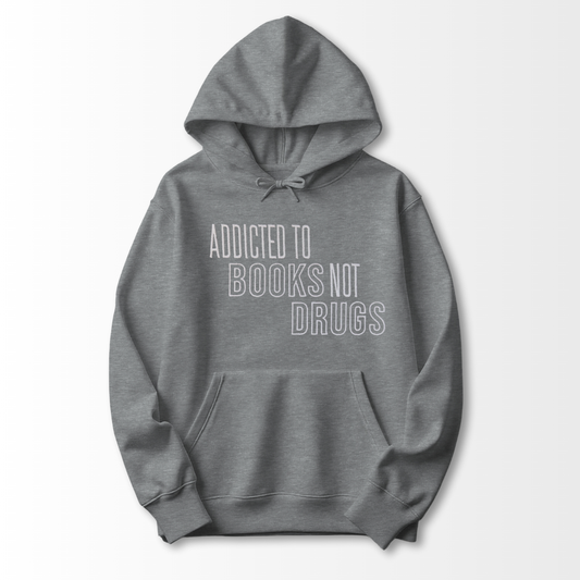 Books not Drugs Embroidered Hoodie