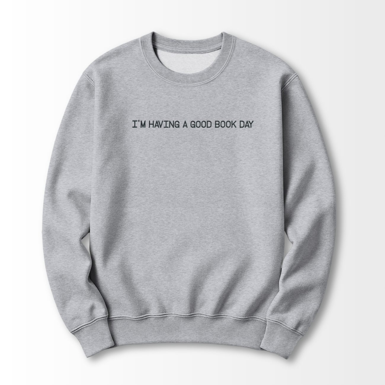 Good Book Day Embroidered Sweatshirt