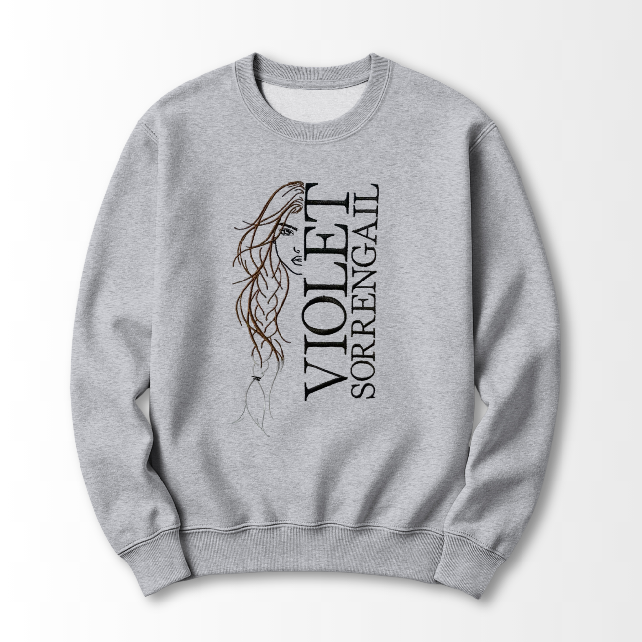 Violet Sorrengail Embroidered Sweatshirt