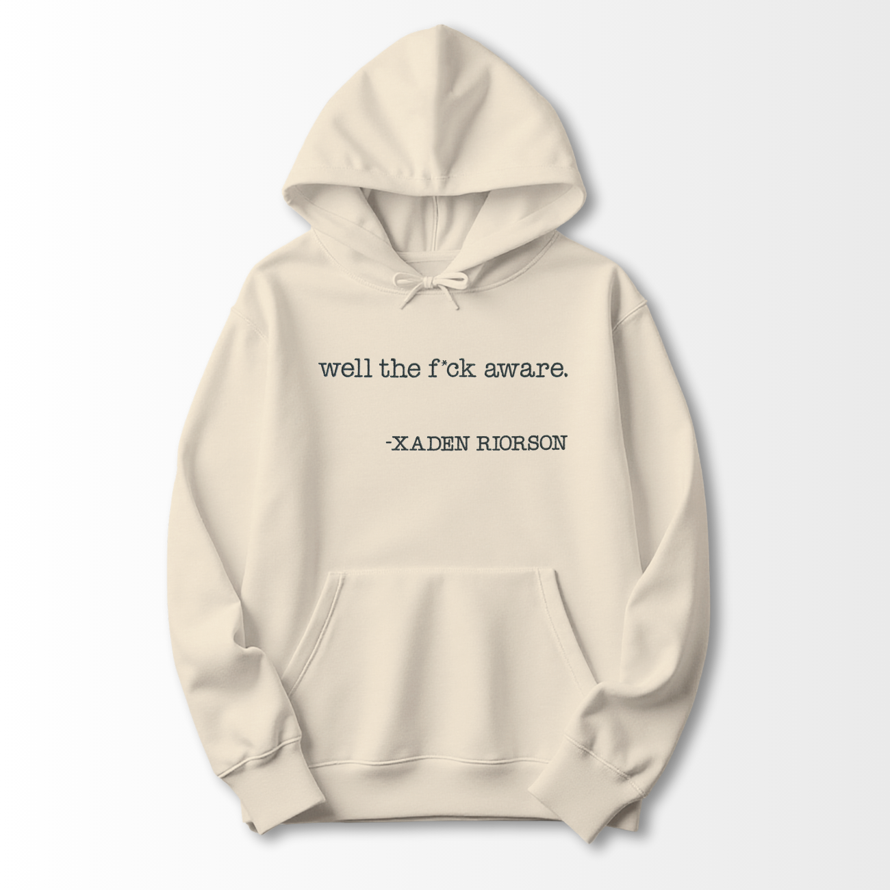 Well Aware Embroidered Hoodie