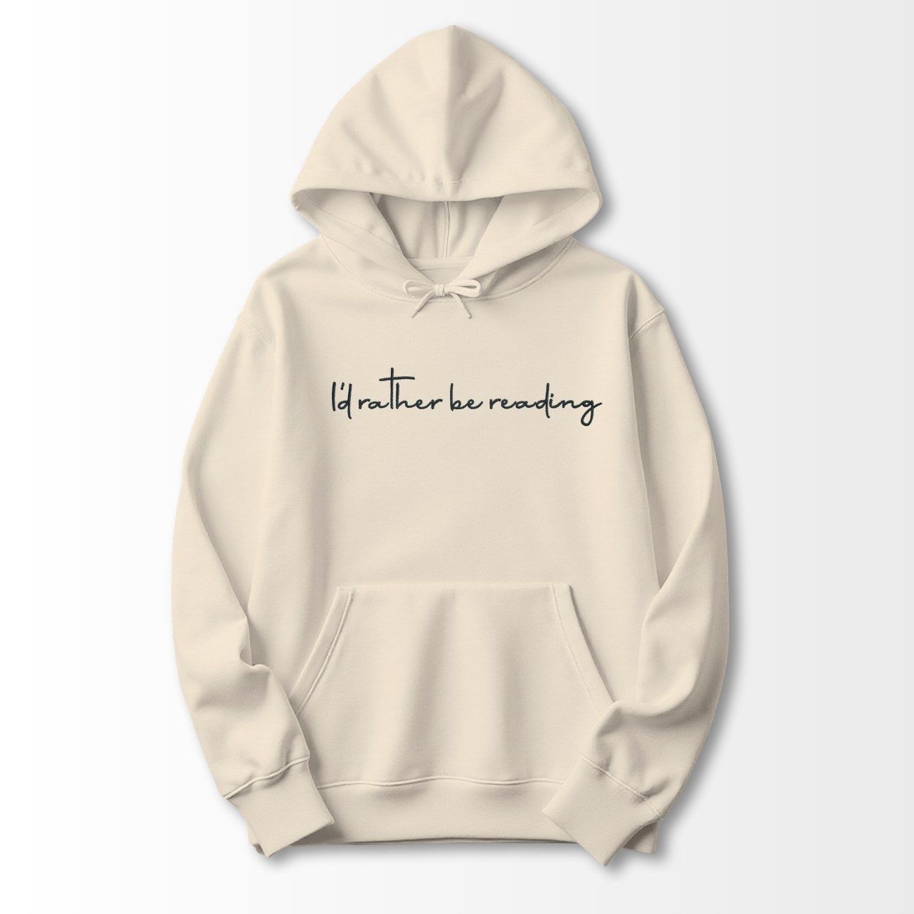 I'd Rather be Reading Embroidered Hoodie