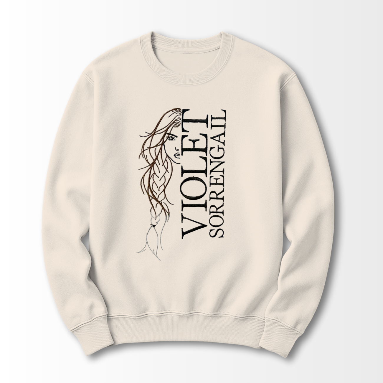 Violet Sorrengail Embroidered Sweatshirt