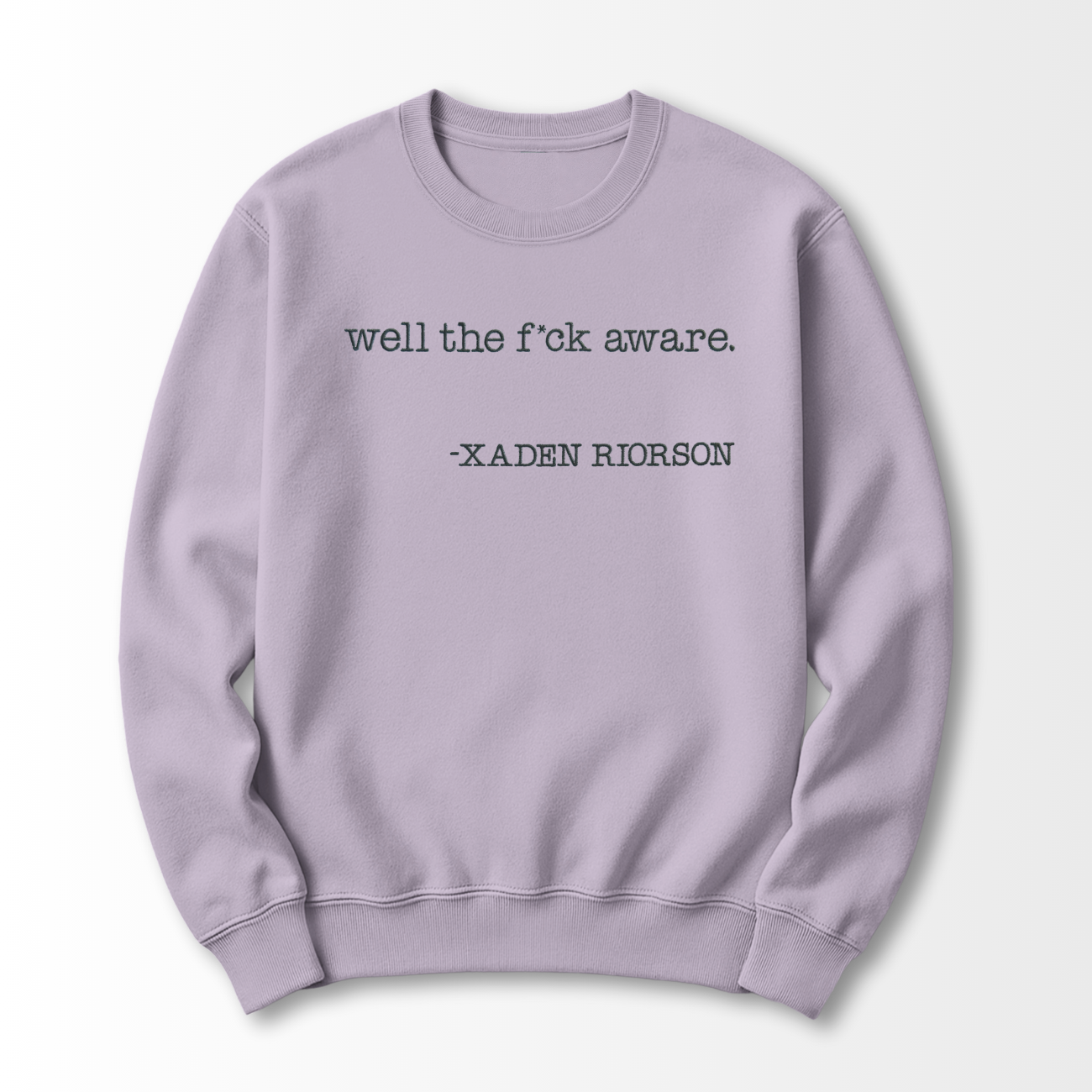 Well Aware Embroidered Sweatshirt