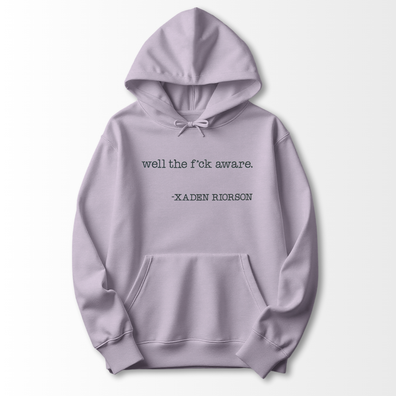 Well Aware Embroidered Hoodie