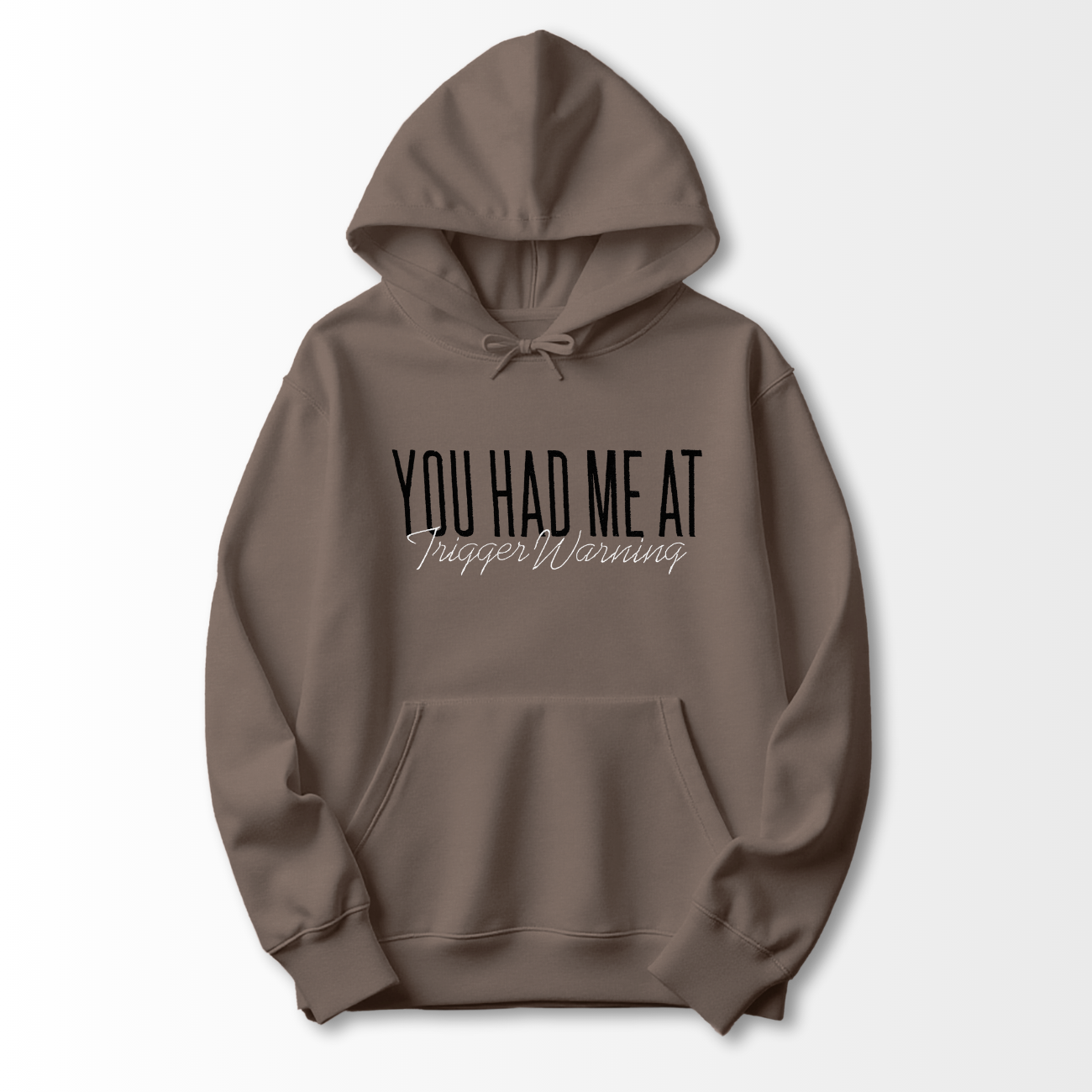 Trigger Warning Embroidered Hoodie