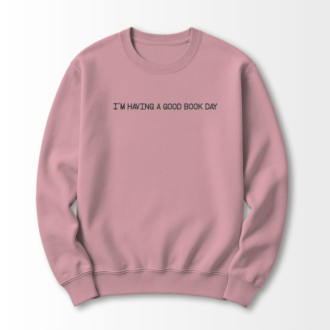 Good Book Day Embroidered Sweatshirt