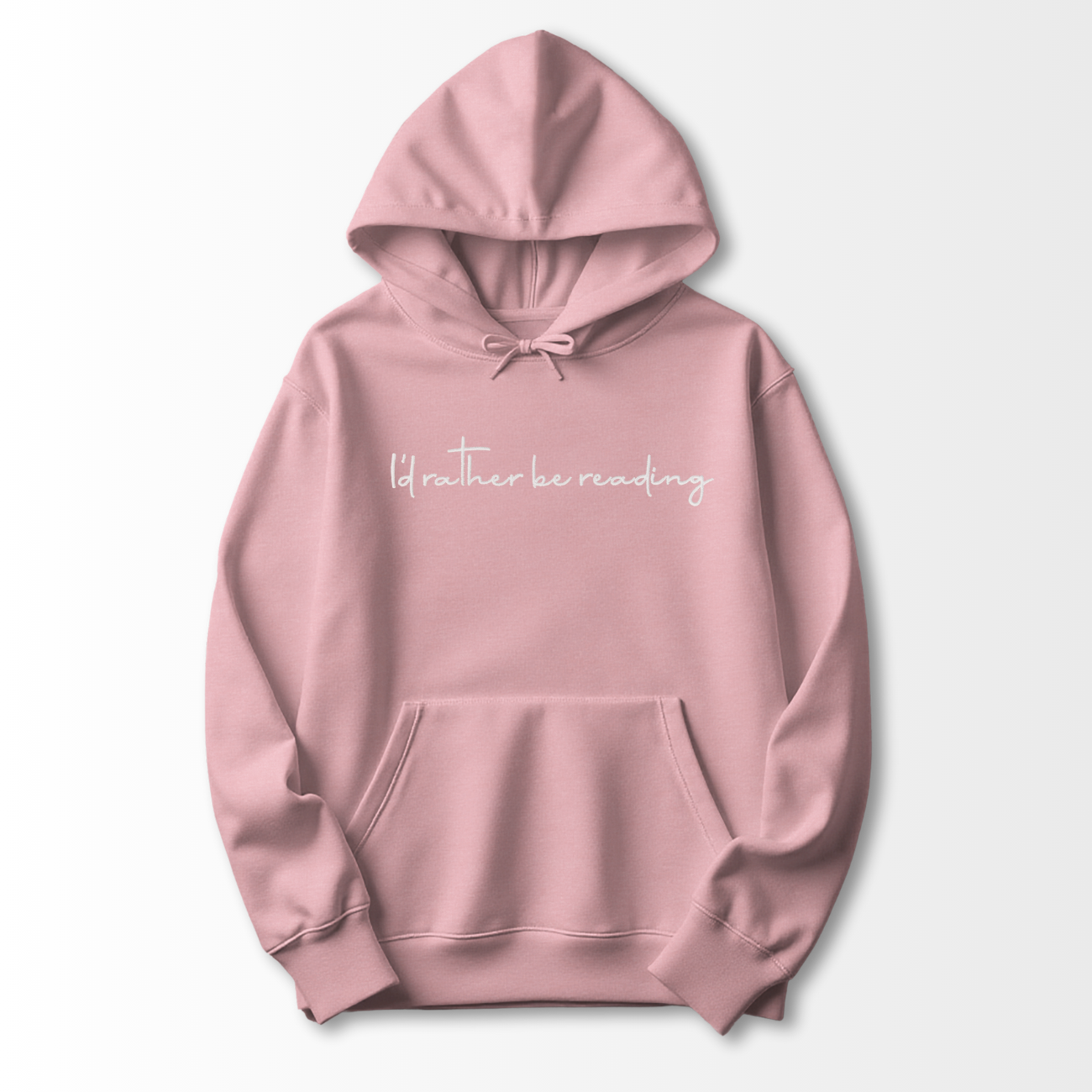 I'd Rather be Reading Embroidered Hoodie