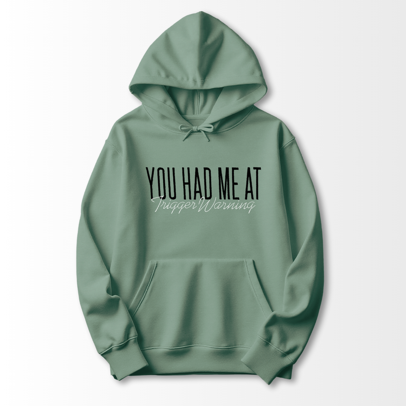 Trigger Warning Embroidered Hoodie