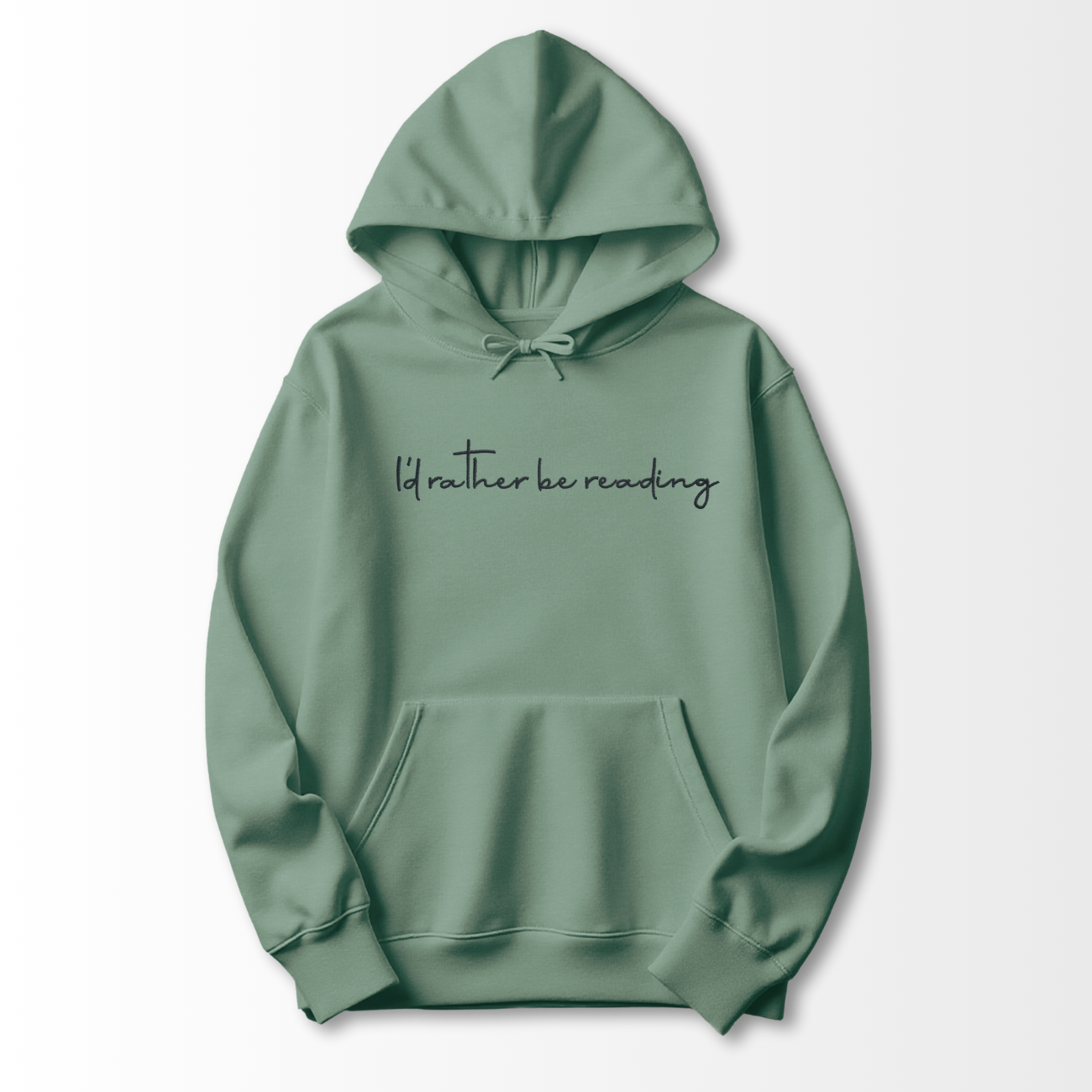 I'd Rather be Reading Embroidered Hoodie