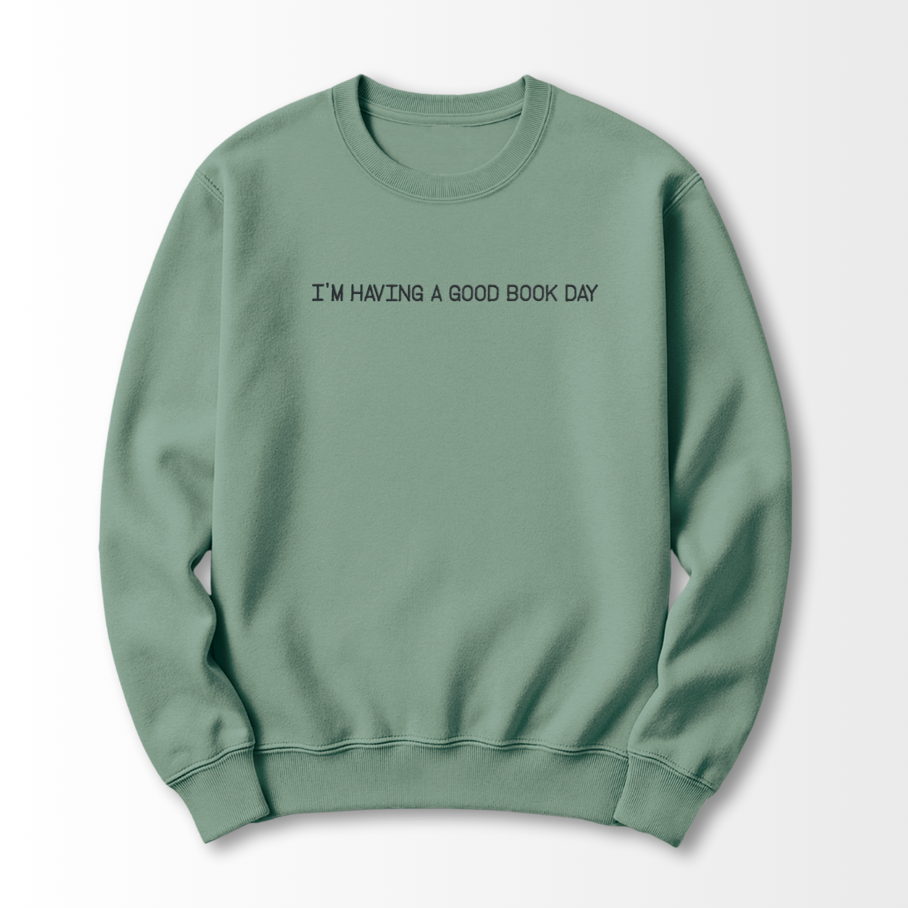 Good Book Day Embroidered Sweatshirt