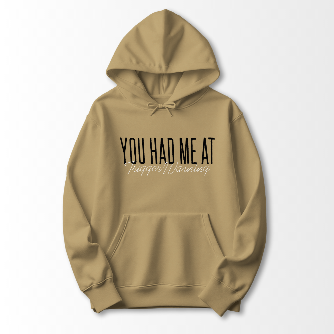 Trigger Warning Embroidered Hoodie