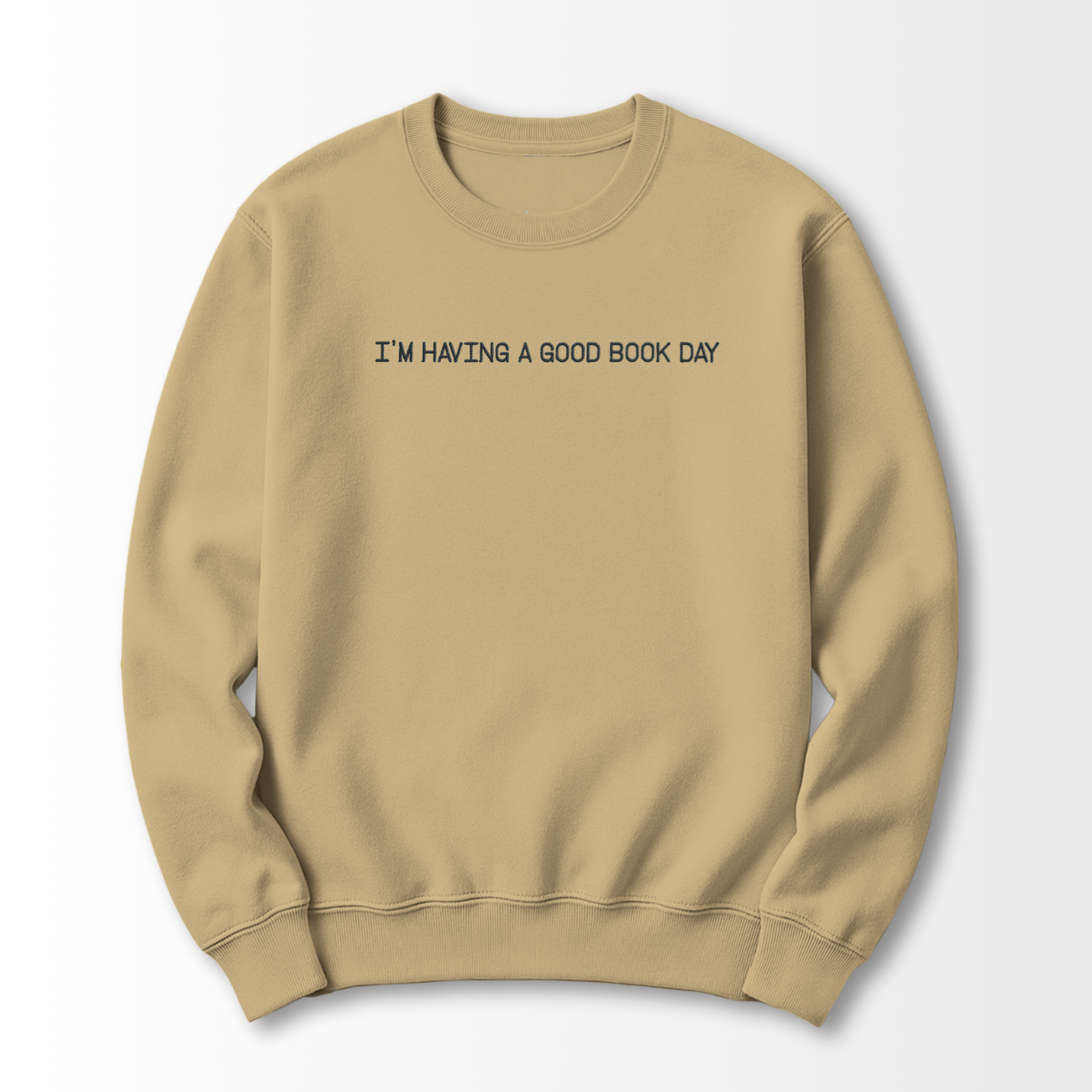 Good Book Day Embroidered Sweatshirt