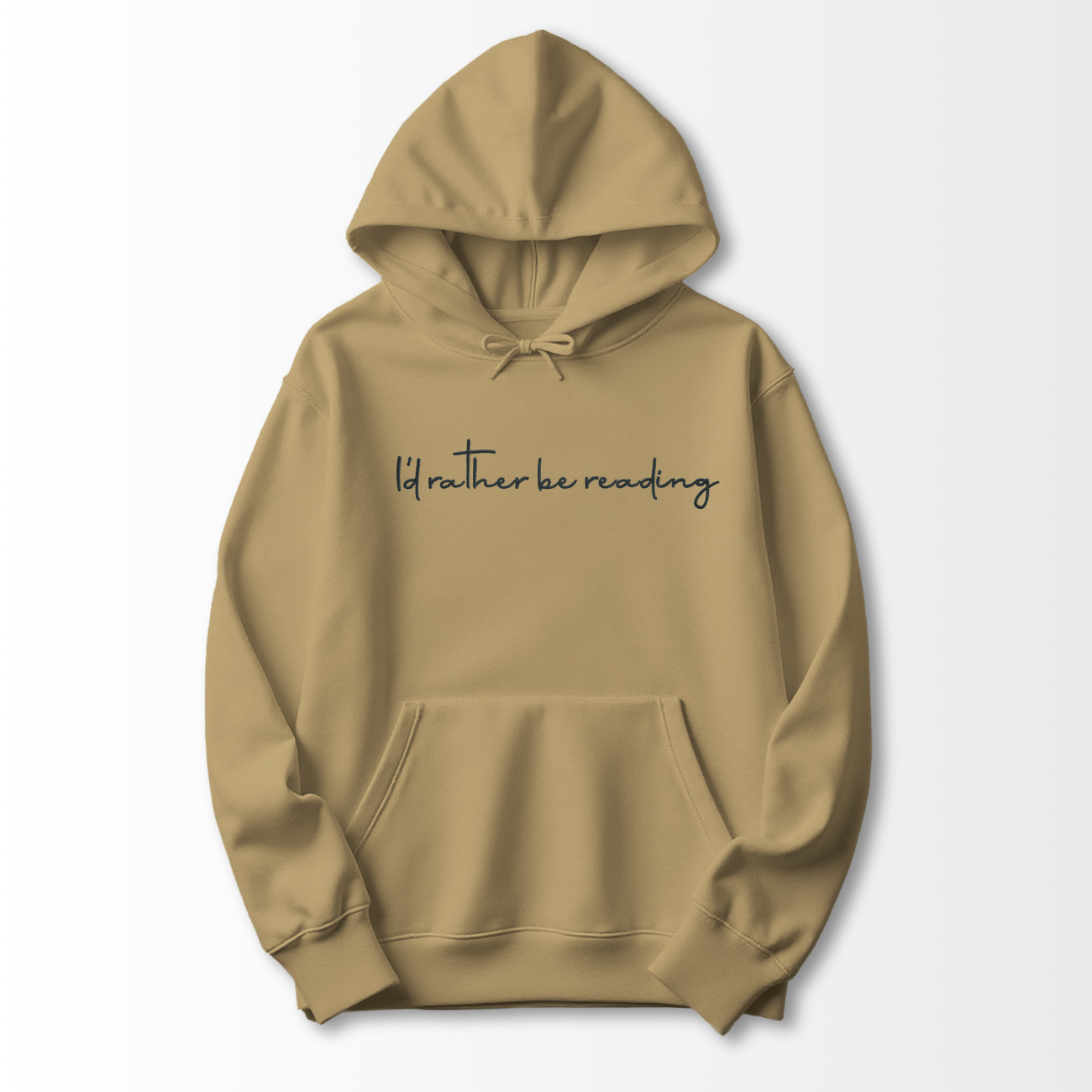 I'd Rather be Reading Embroidered Hoodie