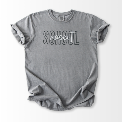 School Outline Embroidered T-Shirt