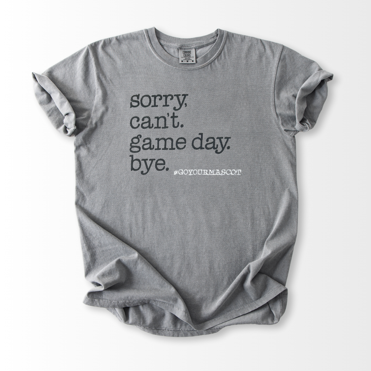 Sorry Can't Embroidered T-Shirt