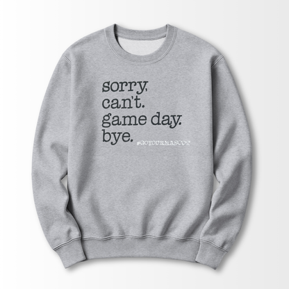 Sorry Can't Embroidered Sweatshirt